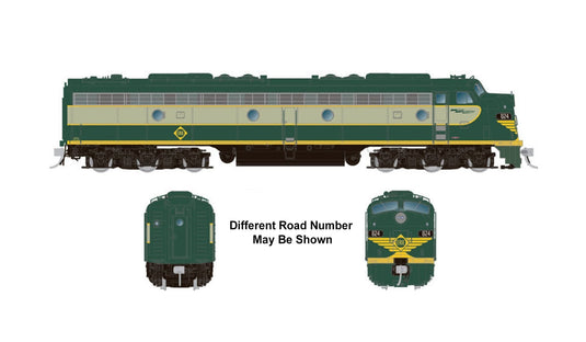 Rapido HO Scale Erie EMD E8A DCC Sound Diesel Locomotive #824 - 28552