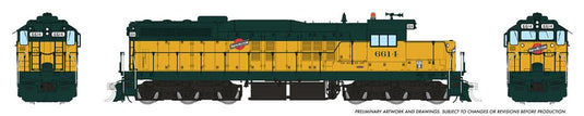 Rapido HO Scale Chicago & North Western 6614 SD9 - RAP50621 - Fusion Scale Hobbies