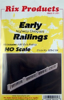 Rix Products 104 HO Scale 50' 1930's Railings (4)