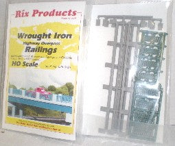 Rix Products 124 HO Scale 50' Wrought Iron Highway Overpass Railings (4)