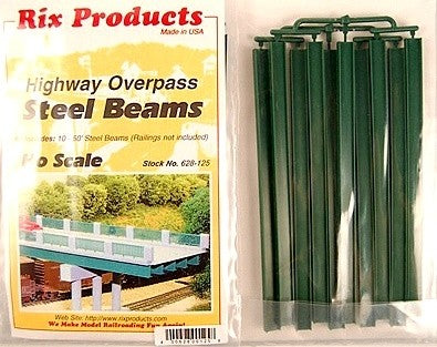 Rix Products 125 HO Scale 50' Steel Highway Overpass Beams (10)