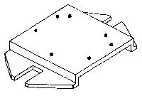 Rix Products 7 All Scale Rix Adjusto Pad For Mounting Switch Machines