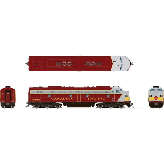 Rapido HO Scale Canadian Pacific EMD E8a Maroon