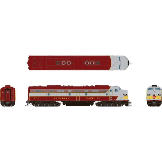 Rapido HO Scale Canadian Pacific EMD E8a Block