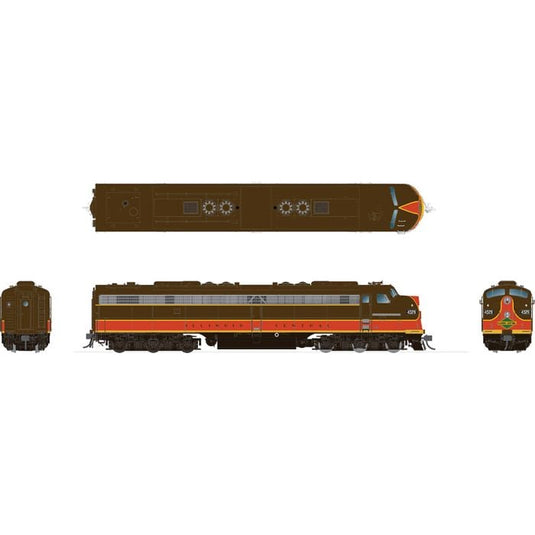 Rapido HO Scale Illinois Central Rail E8a