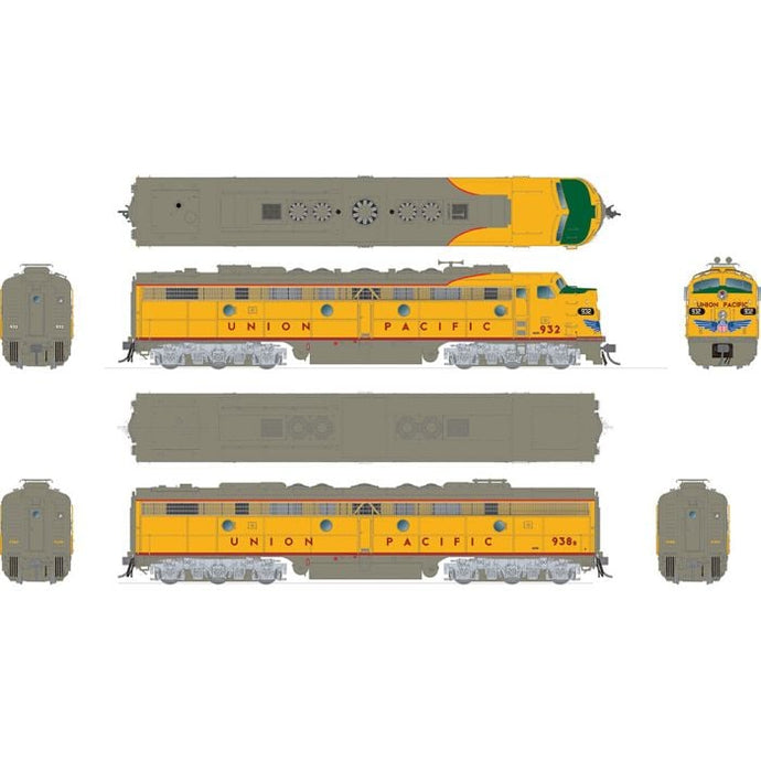 Rapido HO Scale Union Pacific EMD E8a+E8b #938/B