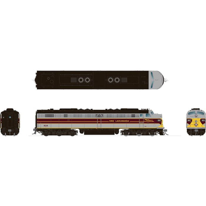 Rapido HO Scale Erie Lackawanna EMD E8a #813