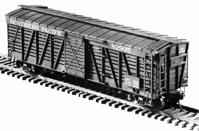 Load image into Gallery viewer, Central Valley HO Scale 40 foot Undecorated NP Stock Car Kit CVM1001
