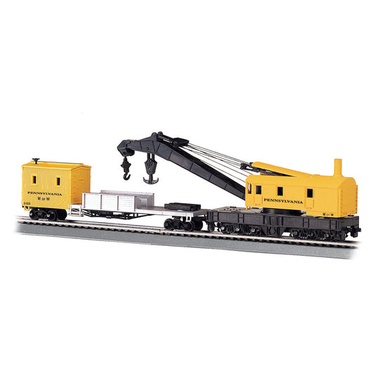 Bachmann HO 250t Crane & Boom Car PRR