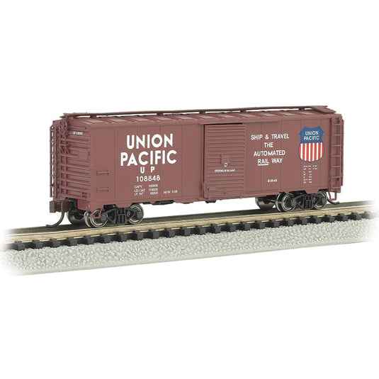 Bachmann N 40' Steel Boxcar UP Automated Railway/brn