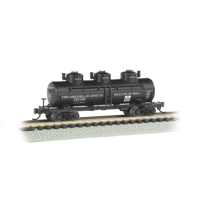 Bachmann N 40' Triple Dome Tank Car Philadelphia Quartz