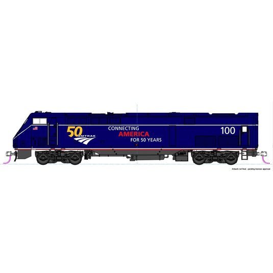 Kato N P42 Diesel Amtrak #100/Midnight Blue 50th Anniversary