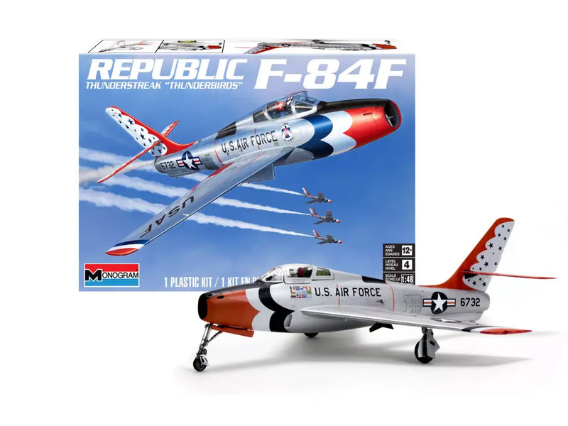 Load image into Gallery viewer, Revell 1:48 F84F Republic Thunderstreak Thunderbirds US Airforce Model Kit
