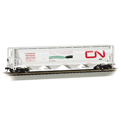 Bachmann HO 4-Bay Cyl.Hopper CN/Environment