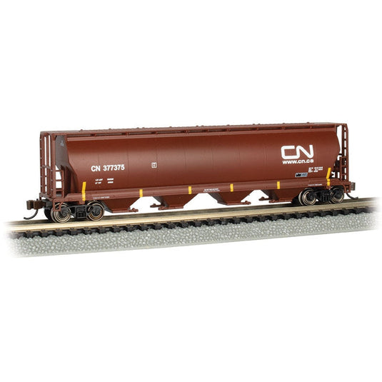 Bachmann N 4-Bay Cyl.Hopper CN #377375/oxide red