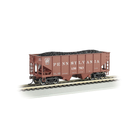 Bachmann HO 55t 2-Bay Outside Braced Hopper PRR #150703