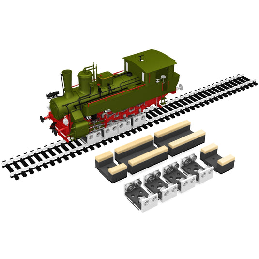 Bachmann HO Rollers & Drive Wheel Cleaners/4 rollers & 4 cleaners