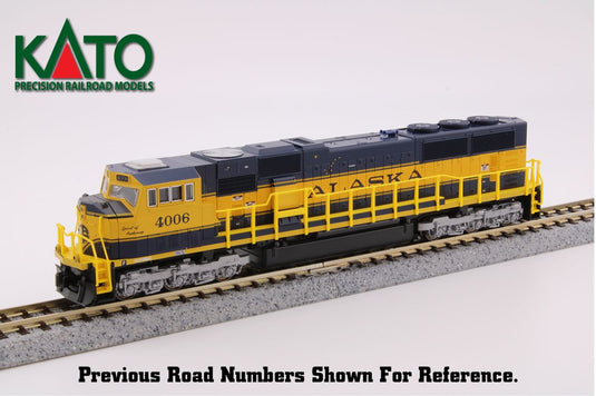 Kato N Scale Alaska Railroad #4003 Spirit of Moose Pass SD70MAC Diesel DC