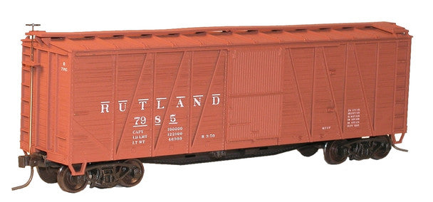 Accurail 41059 HO Scale 40' Single Sheath Wood Boxcar Rutland Unassembled Kit