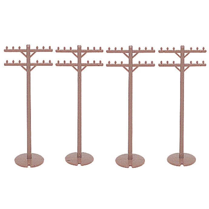 Bachmann HO Telephone Poles/12pc