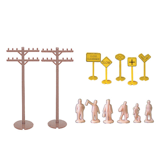 Bachmann HO Layout Accessories Assortment