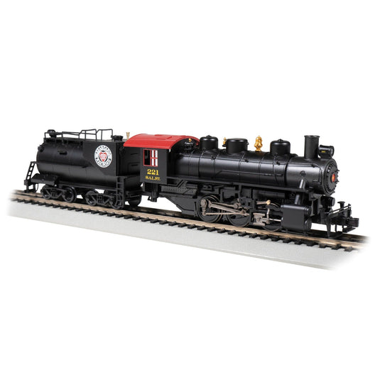 Bachmann HO 0-6-0 Steam Loco w/Slope Tender SBD #221 w/Smoke