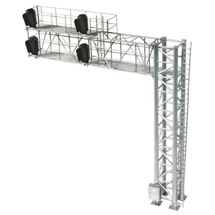 Atlas HO Signal  Modern Cantilever Bridge  2 Track  4 Head  RH