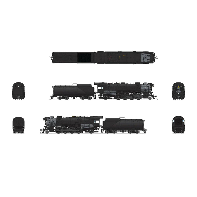 Broadway Limited HO HY C&O K-2 Mikado Steam Loco Unlttrd w/16-VC Tender DC/DC