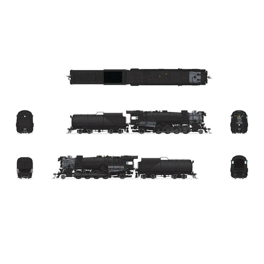 Broadway Limited HO HY C&O K-2 Mikado Steam Loco Unlttrd w/16-VC Tender DC/DC