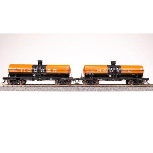 Broadway Limited HO 6000g Tank Car 2pk Hooker As-Delivered