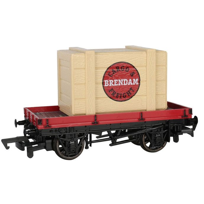 Bachmann HO TTT Plank Wagon w/Brendam Cargo Crate