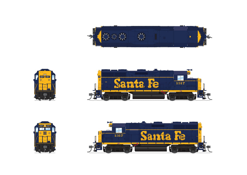 Load image into Gallery viewer, Broadway Limited HO Scale EMD GP35 ATSF 1317 Bookend Scheme Paragon4 Sound/DC/DCC HO
