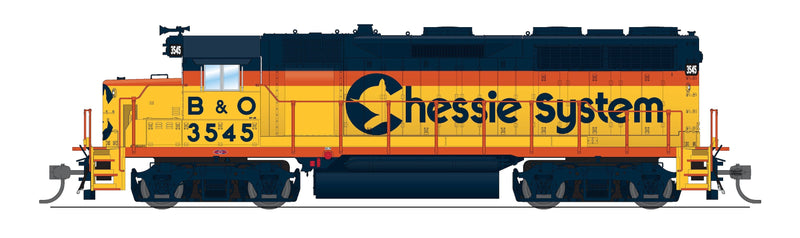 Load image into Gallery viewer, Broadway Limited HO Scale EMD GP35 B&amp;O 3545 Chessie System Paragon4 Sound/DC/DCC HO
