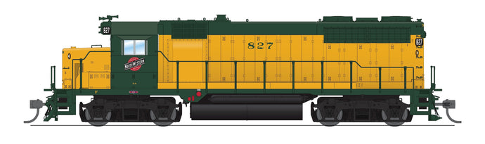 Broadway Limited HO Scale EMD GP35 CNW 827 Green & Yellow Paragon4 Sound/DC/DCC HO