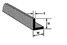 Plastruct Dark Gray ABS Angle - 1/4