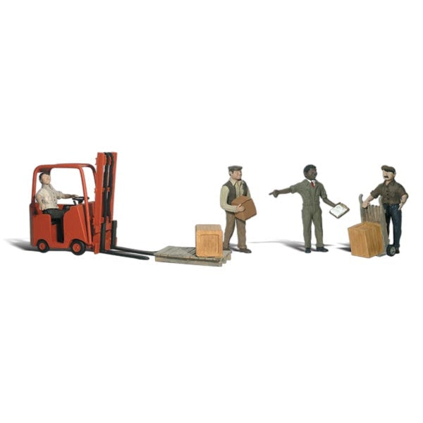 Woodland Scenics HO Workers w/Forklift