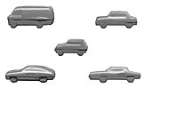 Plastruct Automobile Assortment (15  per pack)