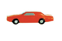 Plastruct O gauge Polyethylene Plastic Automobile T-Bird (2 per pack)