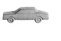 Plastruct Cast Metal Automobile (5 per pack)