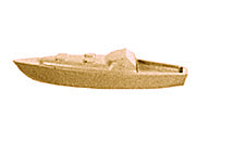 Plastruct Plastic Cruiser Boat  (1 per pack)