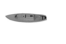 Plastruct Cast Metal Sail Boat (2 per pack)