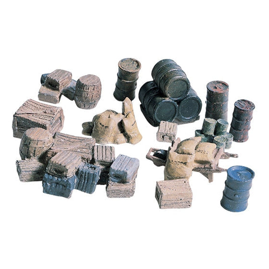 Woodland Scenics HO Crates-Barrels-Sacks