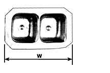 Plastruct Double Kitchen Sink  (1 per pack)