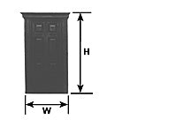 Plastruct Dollhouse Georgian Front Door Set (1 per pack)