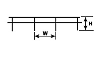 Plastruct Brass Ranch Fence Post - HO gauge - A Style - 1/4