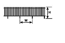 Plastruct Brass Picket Fence - E style - 11/64