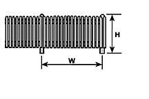 Plastruct Polystyrene Picket Fence - HO gauge - F style - 23/64