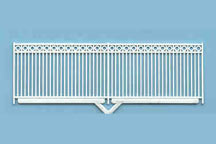 Plastruct O gauge Polystyrene Vertical Knob Fence 8