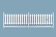 Plastruct O gauge Polystyrene Picket Fence  8