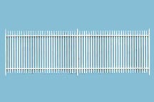 Plastruct O gauge Polystyrene High Bar Fence 10